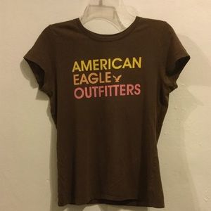 Girls brown American Eagle Outfitters shirt